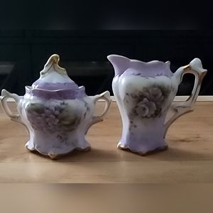 Vintage Miniature Creamer & Sugar Pristine Set